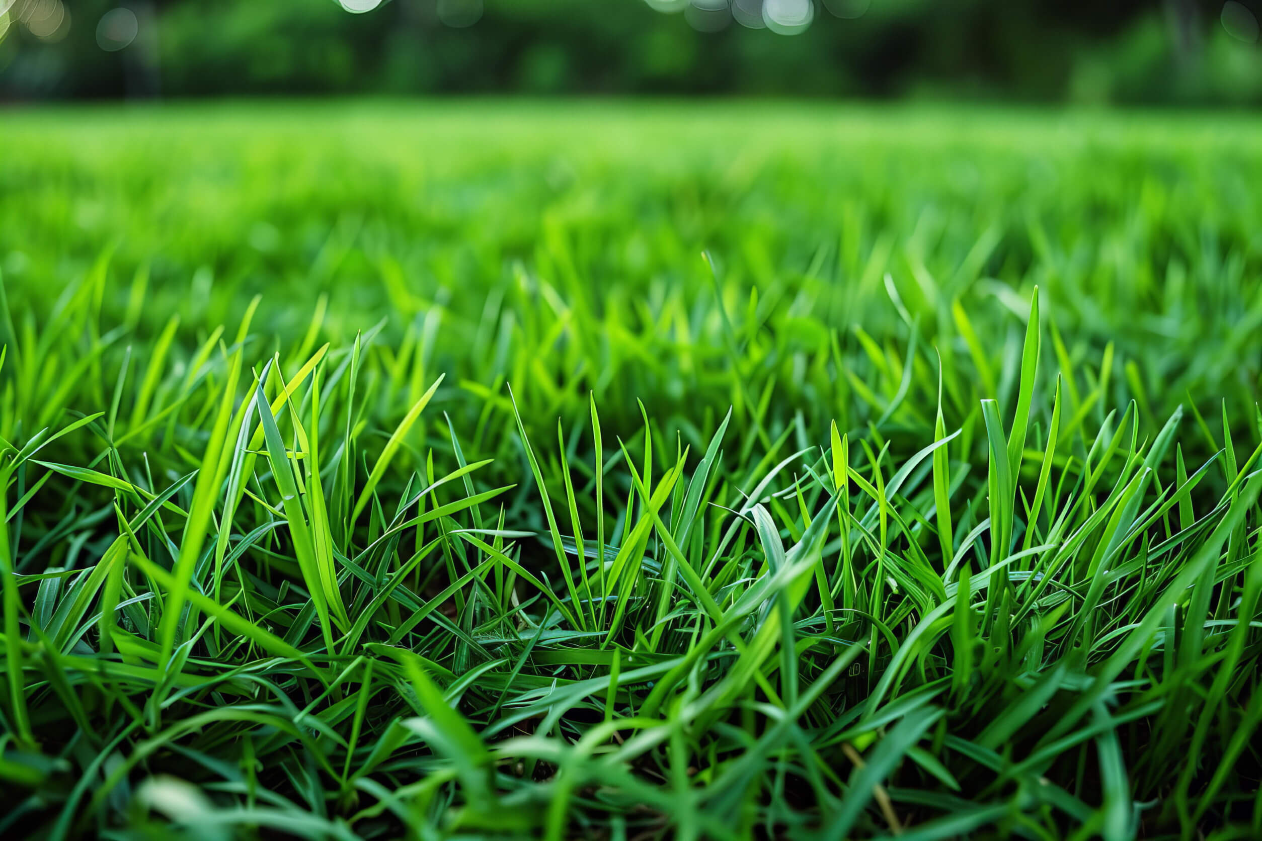 A close up view of blades of grass